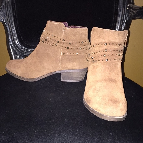 Women’s Kenzie Brown Suede Ankle Boots SZ6 - Picture 2 of 2